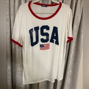 USA Flag Graphic T-Shirt